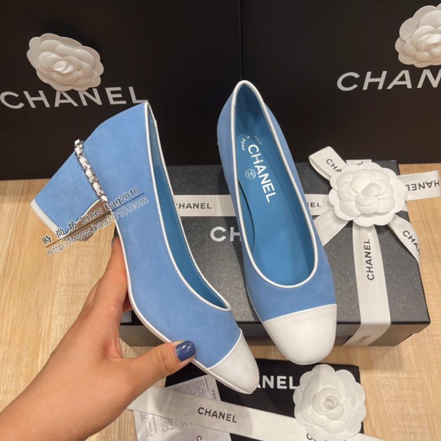 Chanel香奈兒頂級版本磨砂絲綢牛皮小香新款彩色糖果系列單鞋 dx2722